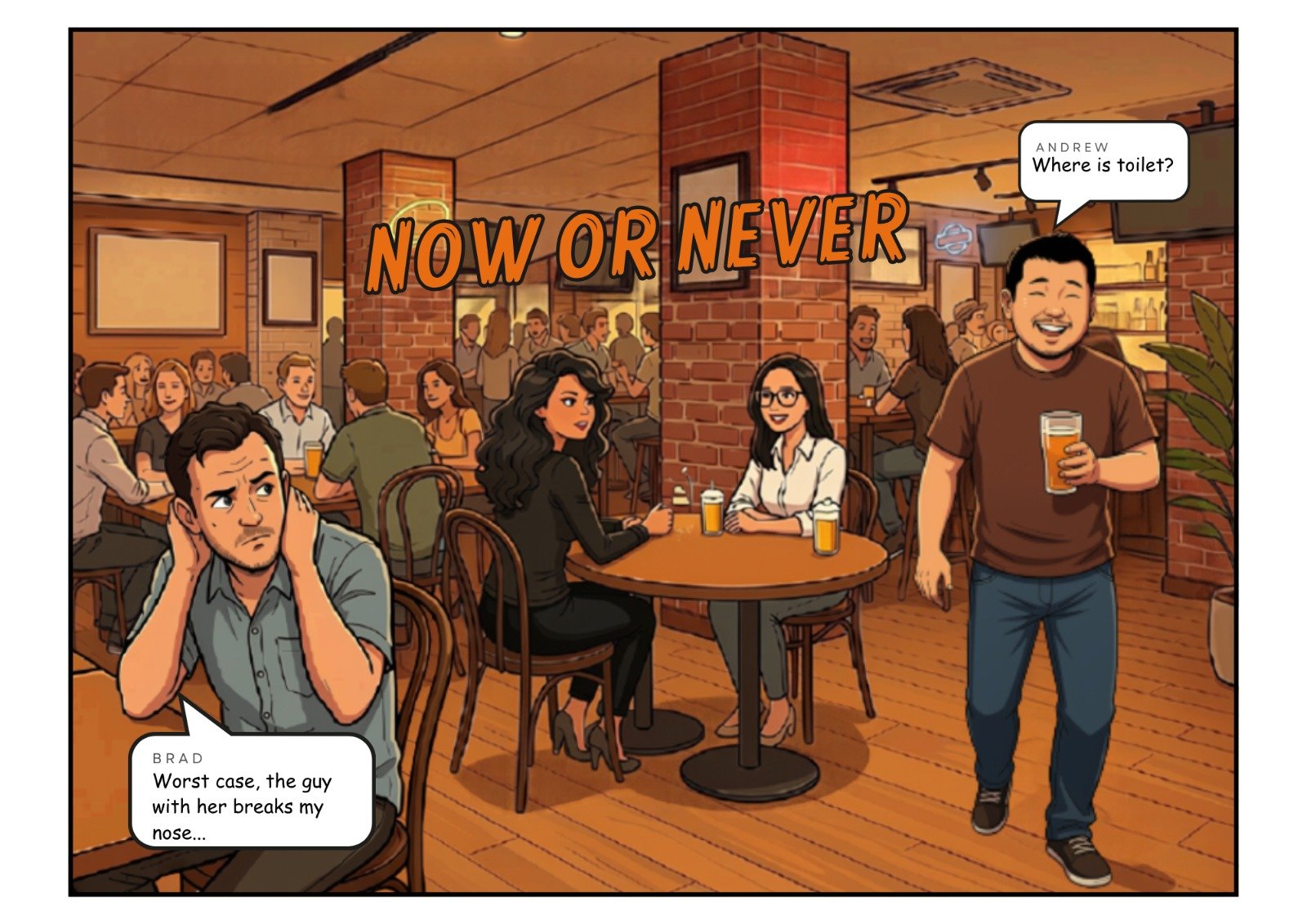 Comic panel 9 of 23, scene 4: Now what are you going to do about it?